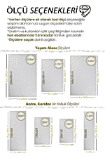 Miras 6810 Gri Mavi - Yumuşak Dokulu Yatak Odası Halısı - Görsel 7