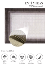 Miras 6817 Kahverengi - Geniş Bordürlü, Sıcak Tonlu Kahverengi Halı - Görsel 2