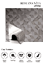 Nita 1209 Bej - Şık ve Sade Desenli Bej Renk Oturma Odası Halısı - Görsel 2