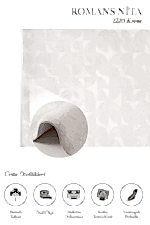 Nita 1210 Krem - Modern Stilde Krem Renk Oturma Odası Halısı - Görsel 2