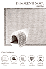 Nova 2003 Bej - Bej Renkli Modern Oturma Odası Halısı - Görsel 2