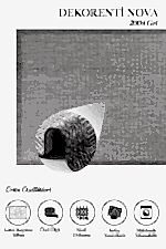 Nova 2004 Gri - Sınır Detaylı Gri Halı, Minimal Tasarım - Görsel 2