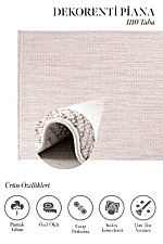 Piana 1110 Taba - Zigzag Desenli Taba Renkli Modern Halı - Görsel 2