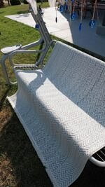 Piana 1113 Mavi - Zigzag Desenli Mavi Oturma Odası Halısı - Görsel 6