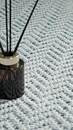 Piana 1113 Mavi - Zigzag Desenli Mavi Oturma Odası Halısı - Görsel 5