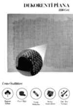 Piana 1116 Gri- Sanatsal Dokulu Gri Renk Salon Halısı - Görsel 2