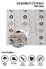 Polo 7805 Multi - Modern Bohem Stil Multi Halı - Görsel 2