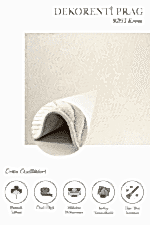 Prag 9205 Krem - Göz Alıcı ve Modern Elmas Deseniyle - Görsel 2