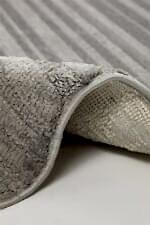 Eyfel 3103 Gri - Düz Çizgili Gri Salon Halısı - Görsel 4