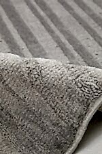 Eyfel 3103 Gri - Düz Çizgili Gri Salon Halısı - Görsel 3