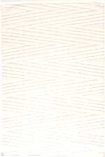 Eyfel 3105 Krem - Modern Tarzda Zigzag Desenli Krem Halı