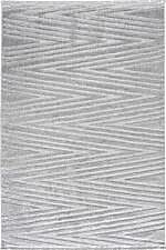 Eyfel 3107 Gri - Çağdaş Stil Zigzag Gri Halı Modeli
