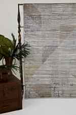 Naturel 1710 Gri Sarı - Asimetrik Desenli Gri Sarı Tasarım Halı - Görsel 7