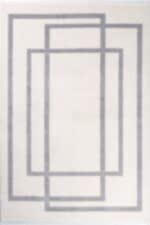 Nita 1206 Gri - Şık ve Sade Gri Çizgili Salon Halısı