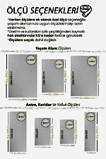 Sahra 9906 Gri - Vurgulu Çizgilerle Hareketli Salon Halısı - Görsel 5