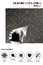 Sahra 9906 Gri - Vurgulu Çizgilerle Hareketli Salon Halısı - Görsel 2