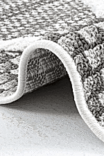 Step 2202 Gri - Göz Alıcı Elmas Motifli Gri Halı - Görsel 3