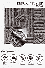 Step 2212 Gri - Şık ve Mimari Dokuya Sahip Gri Halı - Görsel 2