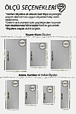 Step 2213 Krem - Kabartmalı Desenli Krem Salon Halısı - Görsel 8