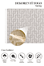 Togo 7510 Bej - Modern Evler İçin Bej Tonlarında Halı - Görsel 2