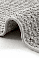 Vega 1453 Gri - Giriş Alanları İçin Kaymaz Tabanlı Yuvarlak Gri Halı - Görsel 3