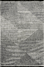 Vega 1456 Gri - Gri Yuvarlak Halı ile Modern Antre Dekoru