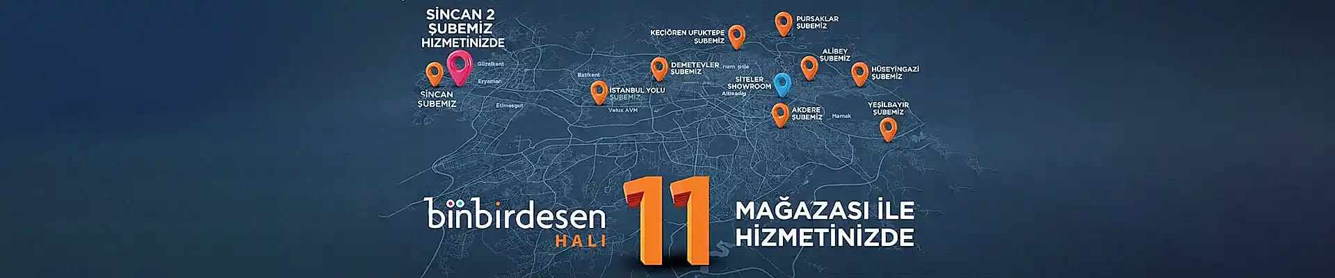 Mağazalarımız - Binbirdesen Halı Binbirdesen Halı - Mağazalar
